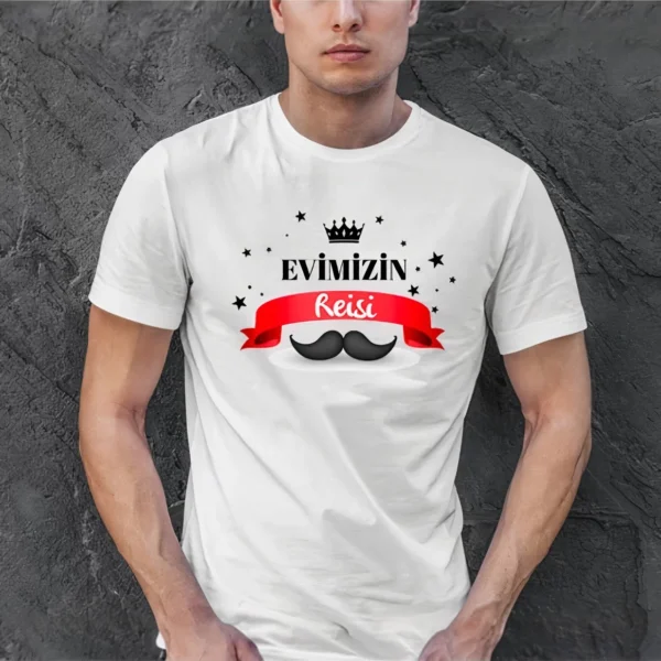 Babalar Günü Baskılı T-shirt - Beyaz