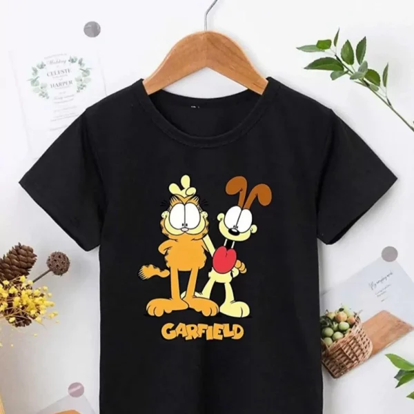 Çocuk Unisex Baskılı T-Shirt - Siyah