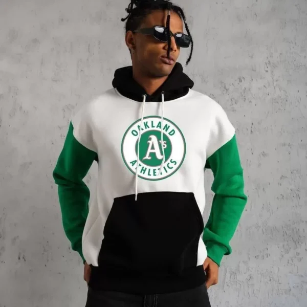 Erkek Çok Parçalı Kanguru Cepli Kapüşonlu Sweatshirt - Çok Renkli