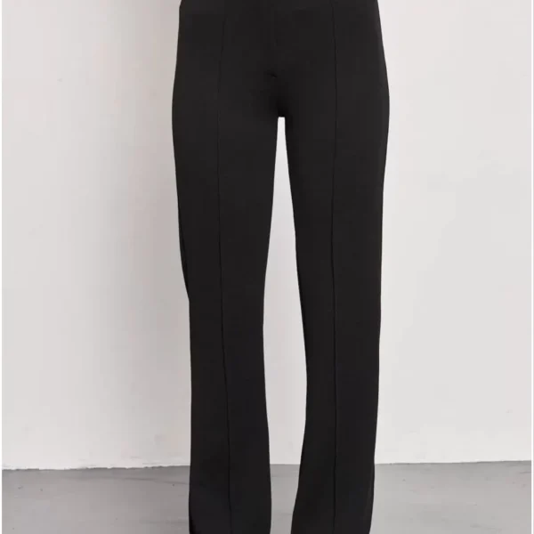 Kadın Siyah Palazzo Pantolon Oversize Kesim - Siyah