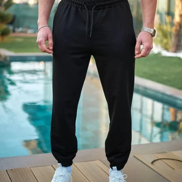 Unisex Basic Eşofman Altı - Siyah