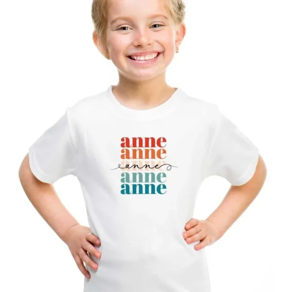 Unisex Çocuk Baskılı T-Shirt - Beyaz