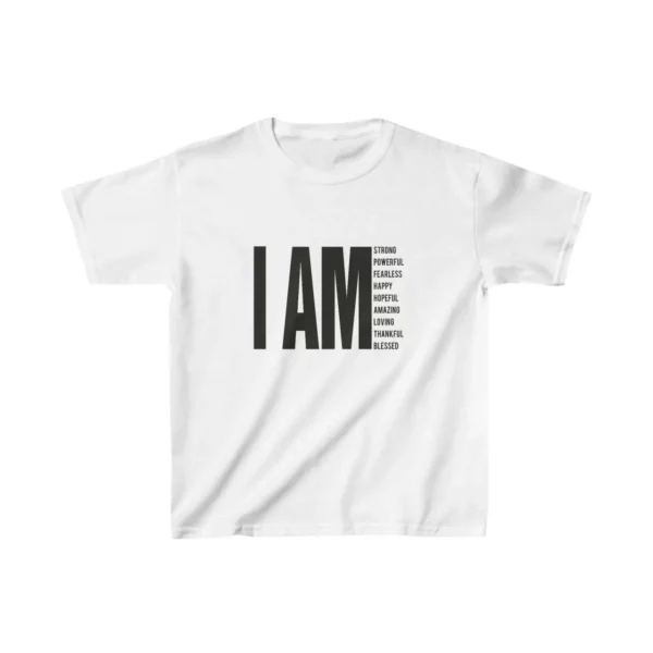 Unisex Çocuk Baskılı T-Shirt - Beyaz