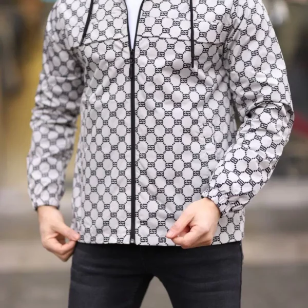 Unisex Kapüşonlu İçi Astarlı Yağmurluk - Gri