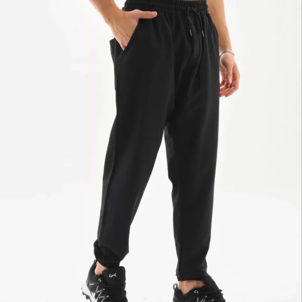 Unisex Lastik Paçalı Eşofman Altı - Siyah