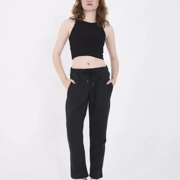 Unisex Üç İplik Basic Eşofman Pantolon - Antrasit