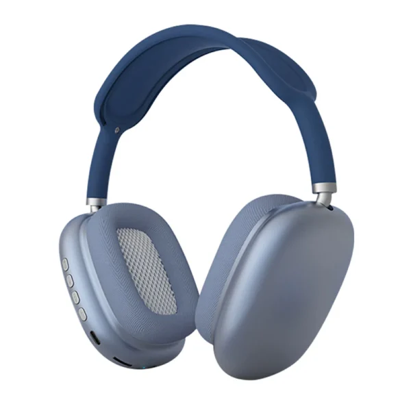 P9 Hi-Fi Ses Kalitesi Ayarlanabilir ve Katlanabilir Kulak Üstü Bluetooth Kulaklık - Mavi