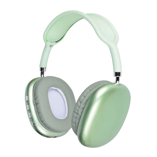 P9 Hi-Fi Ses Kalitesi Ayarlanabilir ve Katlanabilir Kulak Üstü Bluetooth Kulaklık - Yeşil